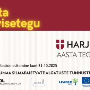 


Milline tegu on toetanud maakonna elanike tervist ja heaolu? 🏃‍♀️
Otsime tervist edendavat tegu, algatust või sündmust, mis on aidanud kaasa Harjumaa elanike füüsilise või vaimse heaolu parandamisele.

👉Esita kandidaat "Harjumaa Aasta Tegija 2025" konkursi Aasta Tervisetegu kategoorias https://www.heak.ee/harjumaa-aasta-tegija/tervisetegu/